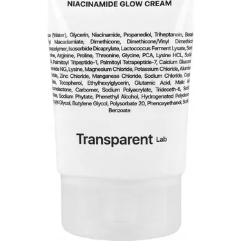 Pleťový krém Transparent Lab Niacinamide Glow 50 ml pleťový krém