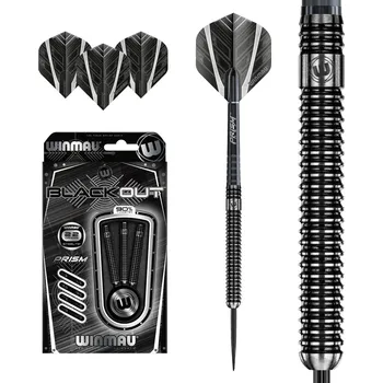 WINMAU Šipky Blackout Steeltip 22g VÍCEBAREVNÁ