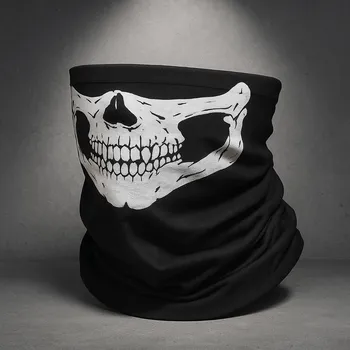 Nákrčník SUPERATOR Nákrčník/tunel s lebkou „Skull“ 2025 – funkční, prodyšný, univerzální 10v1 (motorkáři, airsoft, sport) | skladem v ČR | rychlé odeslání | limitovaná série Skull | proti prachu/UV |