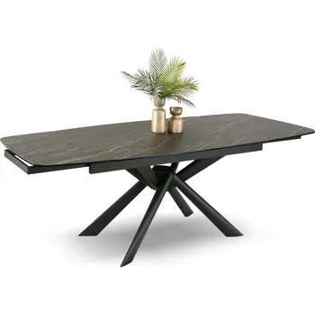 Jídelní stůl Rozkládací stůl Mebel-Partner DANZEN 180 x 98 x 76 cm, černý