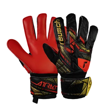 Brankářské rukavice Reusch Attrakt Solid černá/zlatá/červená UK 9