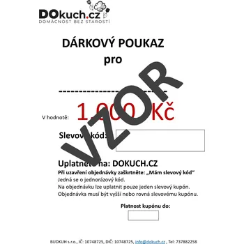 Dárkový potravinový koš DOKUCH Dárkový poukaz 1000Kč