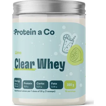 Protein Protein a Co Clear Whey Protein Isolate - 300 g Příchuť: Fresh Lime
