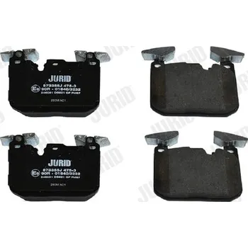 Brzdová destička Sada brzdových destiček, kotoučová brzda JURID 573355J