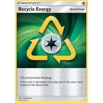 Volný čas Pokémon UNM 212/236 Recycle Energy - Unified Minds Stav: Near Mint, Verze: NORMAL