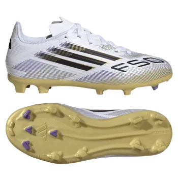 Kopačky Adidas F50 League FG/MG bílá/černá/zlatá EUR 32