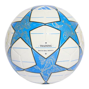 Fotbalový míč Adidas UCL Training bílá/modrá/zlatá UK 3