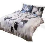 Darymex Saténové povlečení 160x200 22406 námořnicky růžové pudrově růžové bavlněné peří Panel 225494748