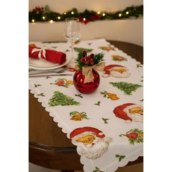 ubrus BF-Vánoční ubrus Santa Rozměry: 90 x 90cm