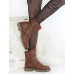 Ctogo GOGO Hnědé nízké kozačky SG-912-2BR Velikost: 40