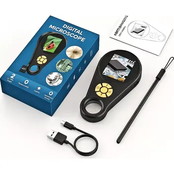 Lupa Nakida KY38 přenosná digitální mikrolupa 500× (verze bez karty) (digitální mikrolupa | digitální lupa | lupa s displejem | mikroskop přenosný | lupa na bankovky | lupa na šperky | lupa na PCB | lupa na elektroniku | lupa 500× | lupa s led osvětlením |)