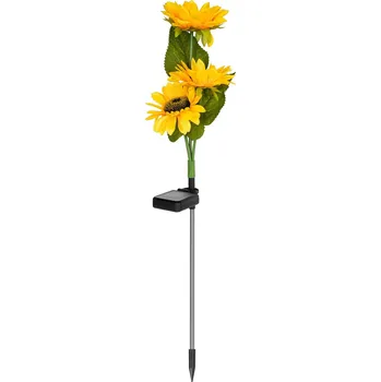 Stojací lampa Rebel ZAR0578 Zahradní solární osvětlení slunečnice, IP65, 3000K, 68 cm