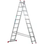 Hliníkový dvoudílný výsuvný žebřík VENBOS HOBBY, 2x10 příček, 4,5 m 159465085