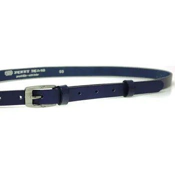 Módní doplněk PENNY BELTS Kožený opasek 20-182-56 modrý - 75 cm