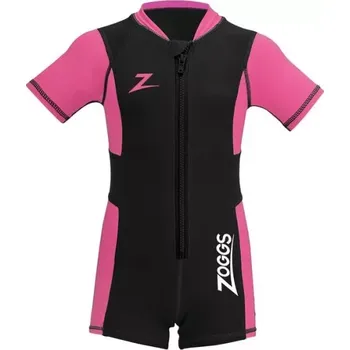 Neoprenový oblek Zoggs Dětský plavecký oblek - LIGHT SHORTY JR 1,5 XXL růžová