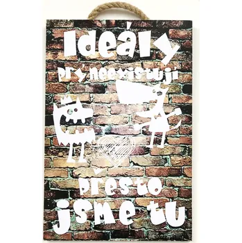 Dřevěný obraz "Ideály" 20x30 cm tištěné na dřevo bez rámu