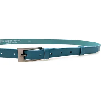 Opasek PENNY BELTS Kožený opasek 20-184-57 modrý - 80 cm