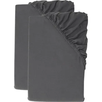Prostěradlo LIVARNO® Sada napínacích prostěradel z jemného flanelu, 90-100 x 200 cm, šedá, 2dílná