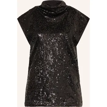 Boss Dámský Top Ebib S Flitry, černá, 34