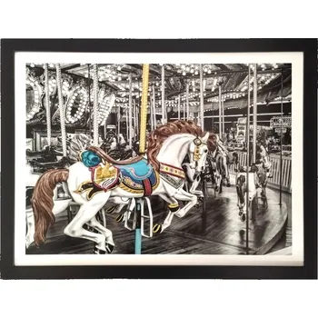 Obraz Bondecor Obraz v rámu "Kolotoč" 43x33cm