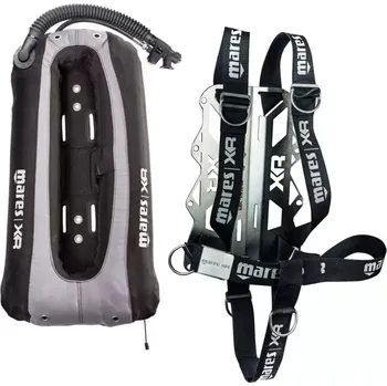 Kompenzátor vztlaku Mares XR Křídlo pro mono láhev DONUT- 3mm Backplate nerezový s postrojem 10 L