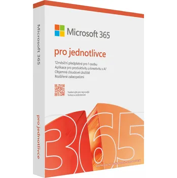 Software Microsoft 365 pro jednotlivce EU elektronická licence 1 rok