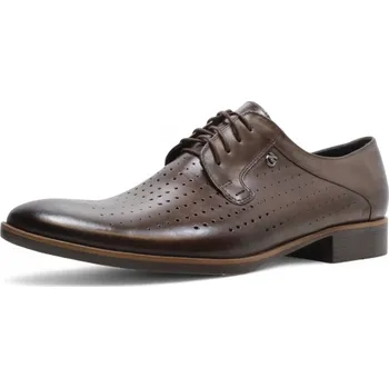 Pánské polobotky PÁNSKÉ POLOBOTKY NIK 04-0300-001 HNĚDÁ Barva: HNĚDÁ, Velikost: 44