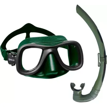 Potápěčská maska Mares Apnea Set na freediving SAMURAI-X + DUAL Zelená