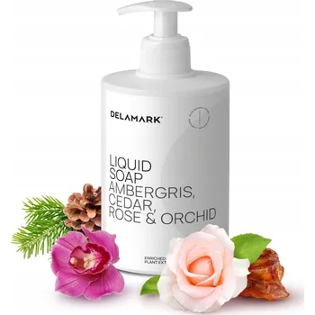 Mýdlo Tekuté mýdlo na ruce a tělo, Ambra, Cedr, Růže a Orchidej - 500 ml