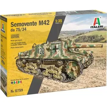 Plastikový model Model Kit military 6759 - Semovente M42 da 75/34 Upgrade Edition (1:35)