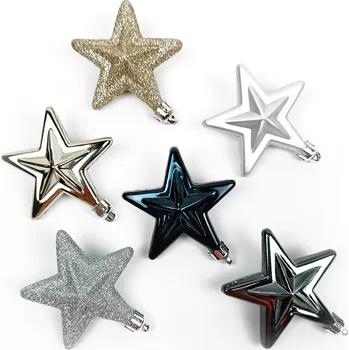 Vánoční ozdoba Atmosphera Vánoční ozdoby z umělé hmoty, 6 kusů, vzor 4