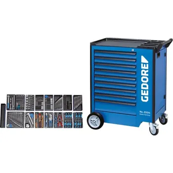GEDORE 1500 ES-02-2004 dílenský vozík, 207ks nářadí (2657708)