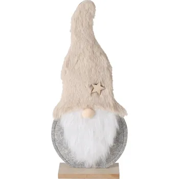 Boltze Home Plstěná figurka skřítka IMKA, výš, 29 cm, šedá