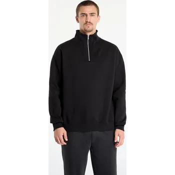 Pánská mikina Mikina Urban Classics Cut&Sew Troyer Black M