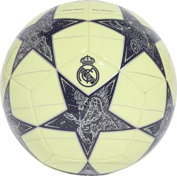 Fotbalový míč Adidas UCL Real Madrid Club žlutá/stříbrná UK 5