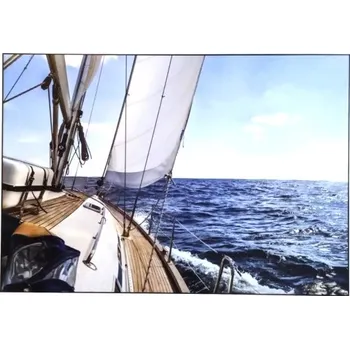 Obraz Bondecor Obraz na desce "Plachetnice na moři" 100x70cm