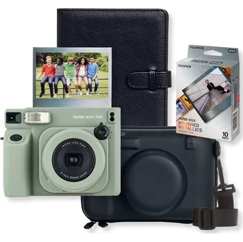 Analogový fotoaparát Fujifilm instax Wide 400 Nero Set
