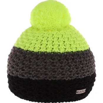 Čepice Capu 318 B - černá/zelená čepice