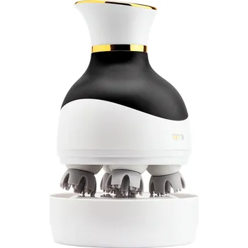 Pěnový válec Verk 24602 Elektrický 3D masážní přístroj na hlavu, USB, 4 hlavice, černý