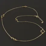 Goldpoint Zlatý náhrdelník zdobený symboly Váha: 3.00 g, Délka: 42-45 cm