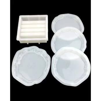 Forma na odlévání Silikonové formy – sada podtácků se stojánkem Varianta: kruh