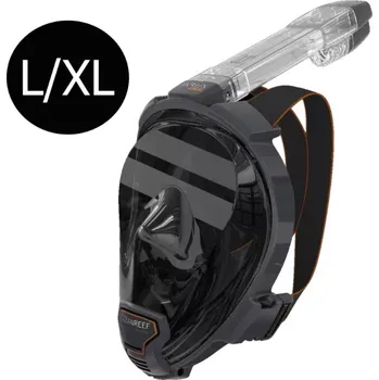 Potápěčská maska Oceanreef Celoobličejová šnorchlovací maska OCEAN REEF ARIA QR + L/XL Černá