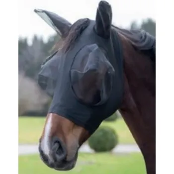Koňská maska proti hmyzu Maska proti hmyzu FinoStretch černá 3/full