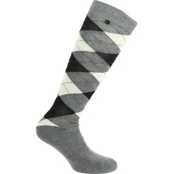 Jezdecké podkolenky EQUITHEME Argyle šedo/čer. 35-38 - doprava zdarma od 2 000 Kč