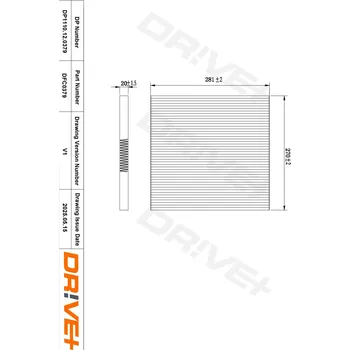 Klimatizace automobilu Kabinový filtr Dr!ve+ DP1110.12.0379