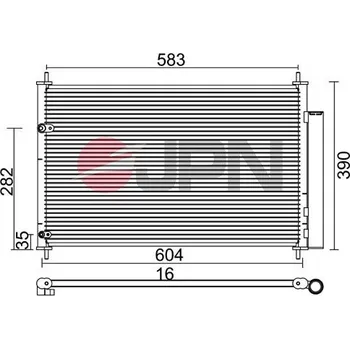 Výparník klimatizace Kondenzátor, klimatizace JPN 60C9134-JPN