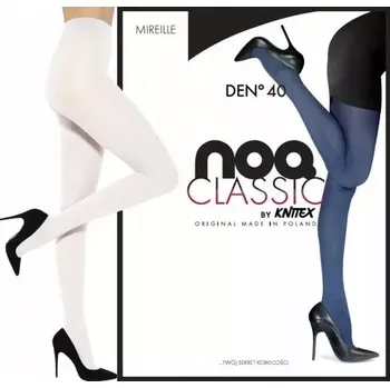 Dámské punčochy Dámské punčocháče Mireille NOQ 40 DEN - 3 (M) / bílá