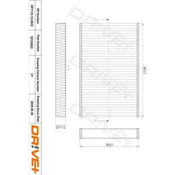 Ventilátor topení a klimatizace Kabinový (pylový) filtr DRIVE+ DP1110.12.0022