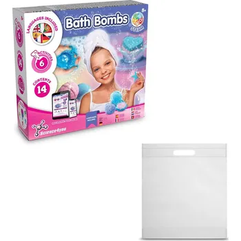 Bath Bombs Kit IV. Vzdělávací hra dodáváno s dárkovým sáčkem z netkané textilie (80 g/m²) - Bílá