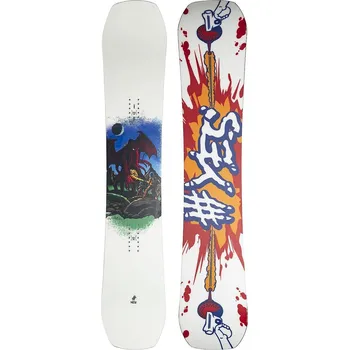 Snowboard snowboard Yes Sender Jib Camber Wide - White 159 cm